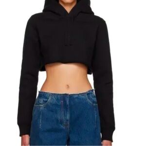 GIVENCHY Cropped Hoodie (Blk)